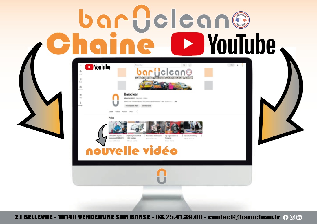 BAROCLEAN sur YOUTUBE : tutos, vidéos présentation gamme
