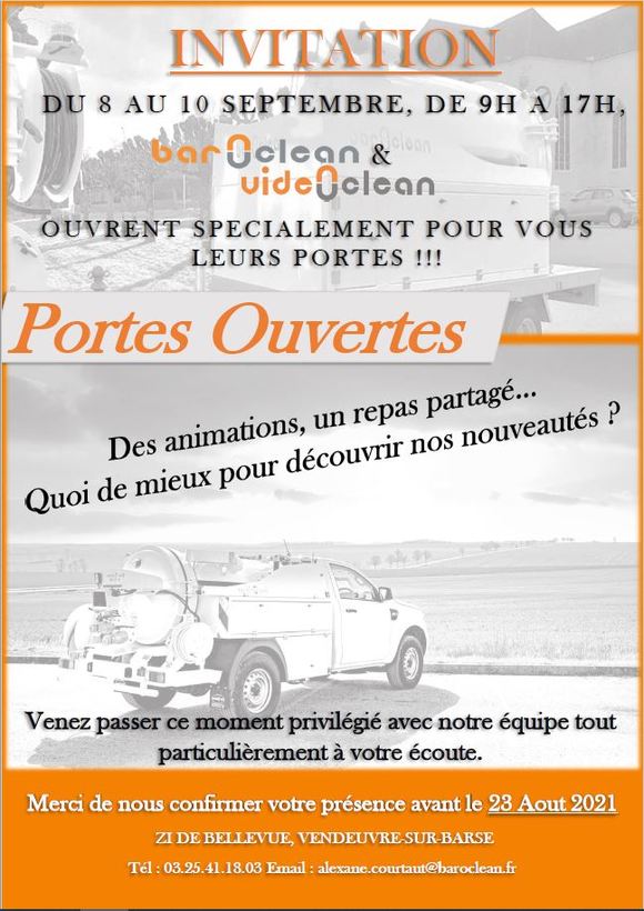 Portes-ouvertes BAROCLEAN et VIDEOCLEAN